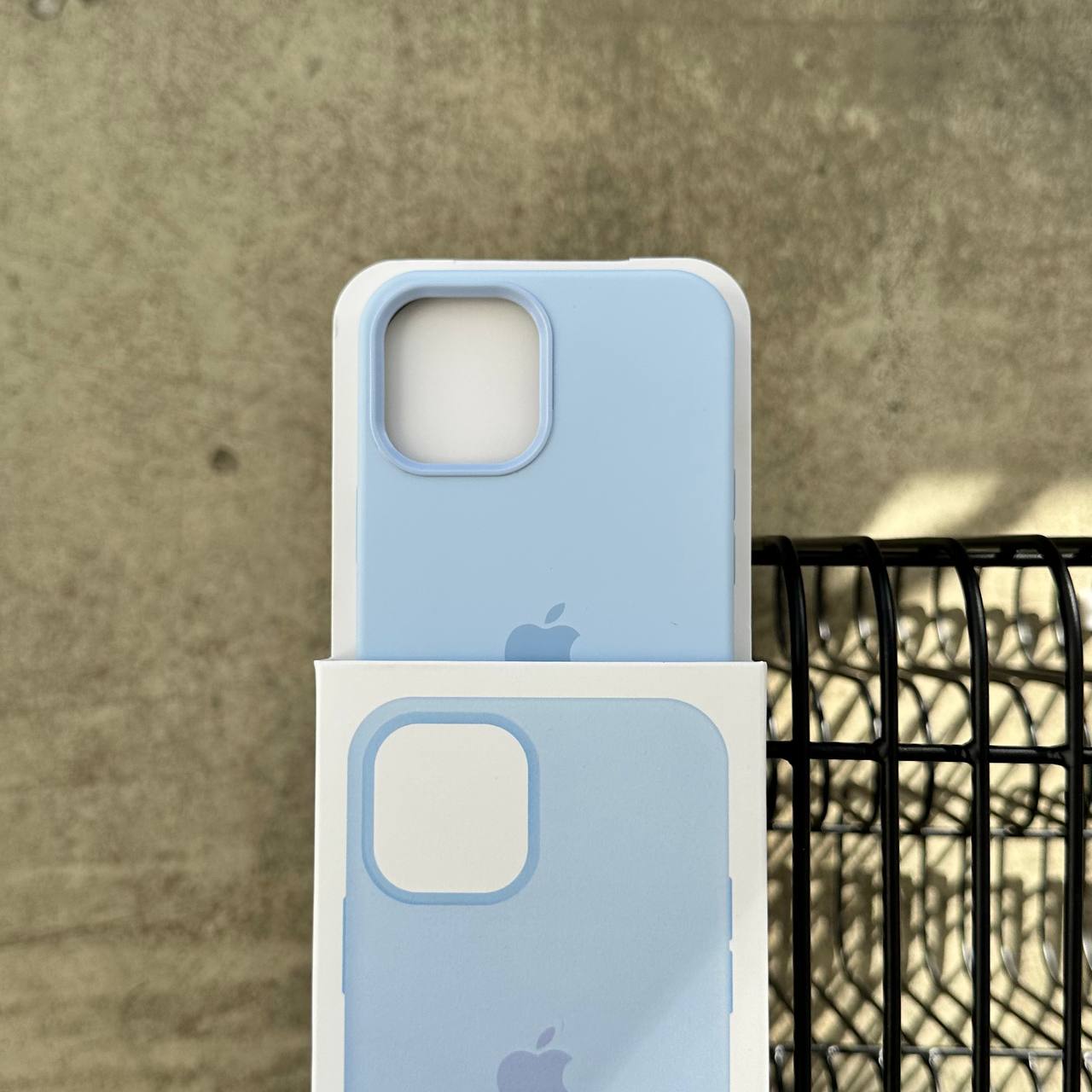 Чехол Silicone case с Magsafe на iPhone 12 / 12 Pro Cloud Blue (14)
