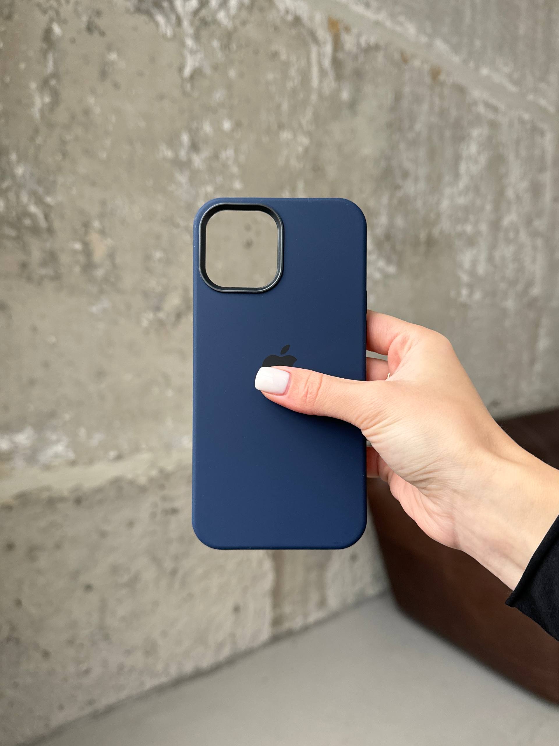 Чохол Silicone case з Magsafe на iPhone 12 Pro Max Deep Navy (04)