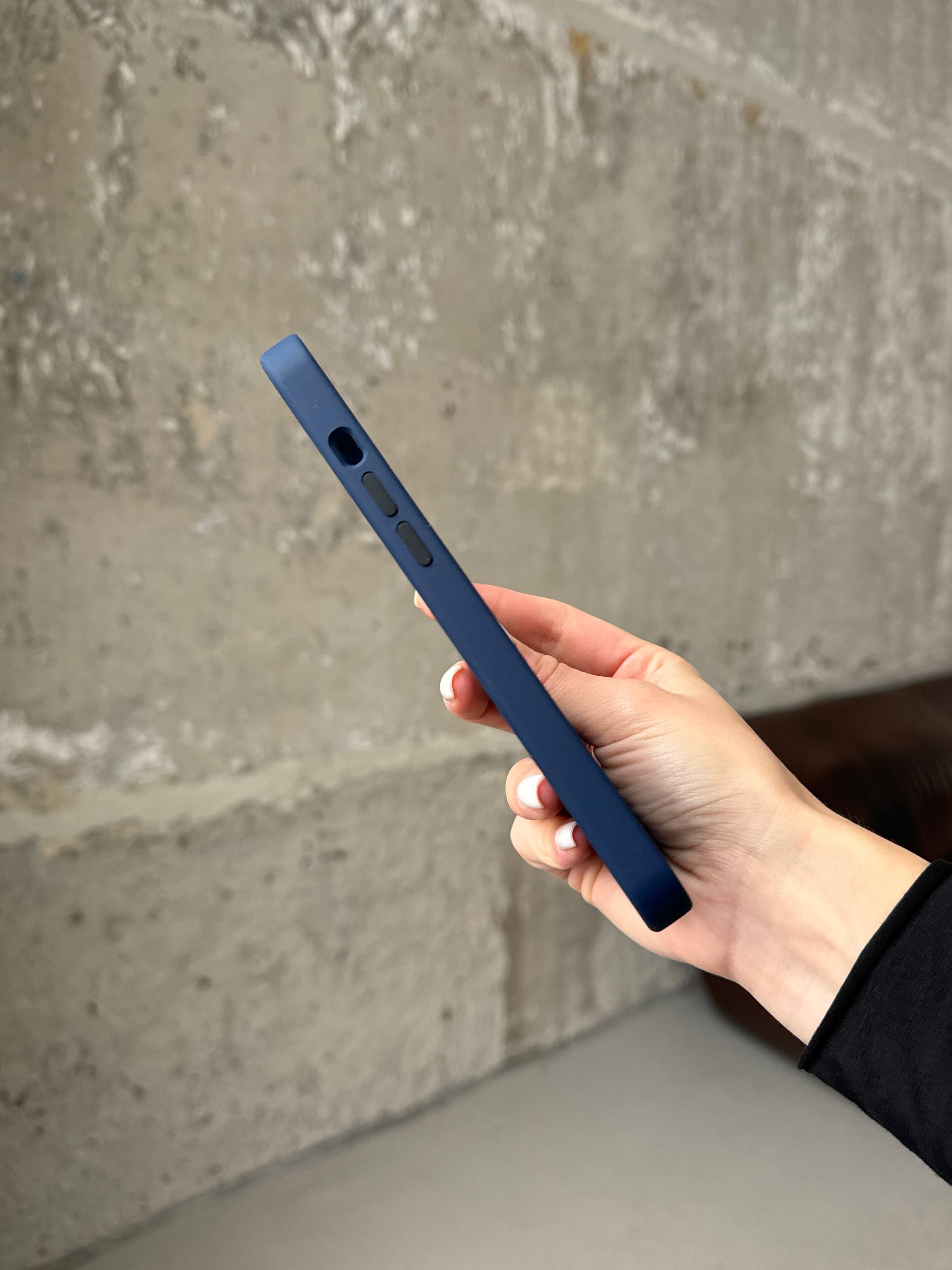 Чохол Silicone case з Magsafe на iPhone 12 Pro Max Deep Navy (04)