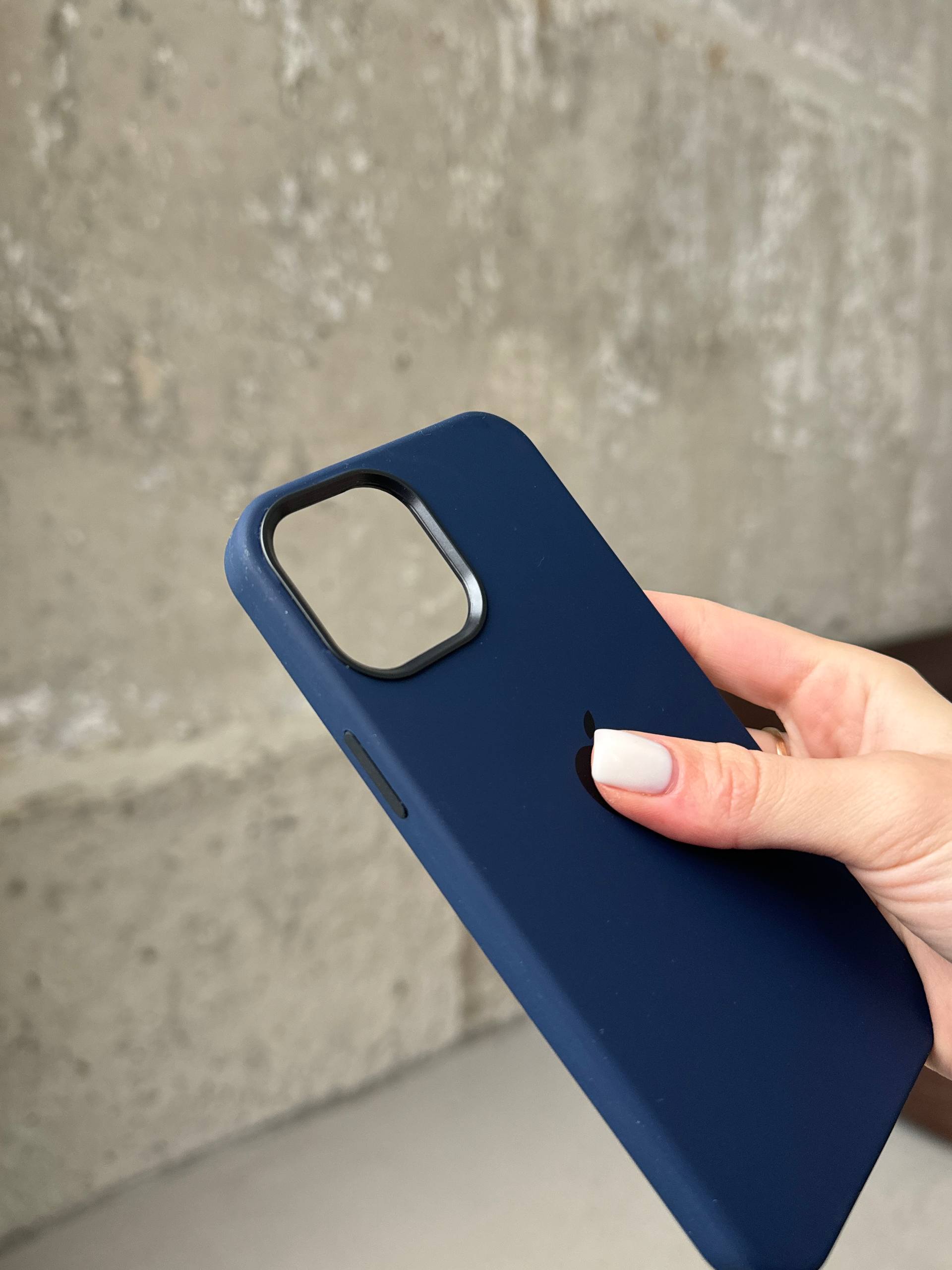 Чохол Silicone case з Magsafe на iPhone 12 Pro Max Deep Navy (04)