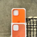 Чохол Silicone case з Magsafe на iPhone 12 Pro Max Kumquat (06)