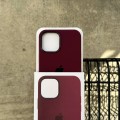 Чохол Silicone case з Magsafe на iPhone 12 Pro Max Plum (07)