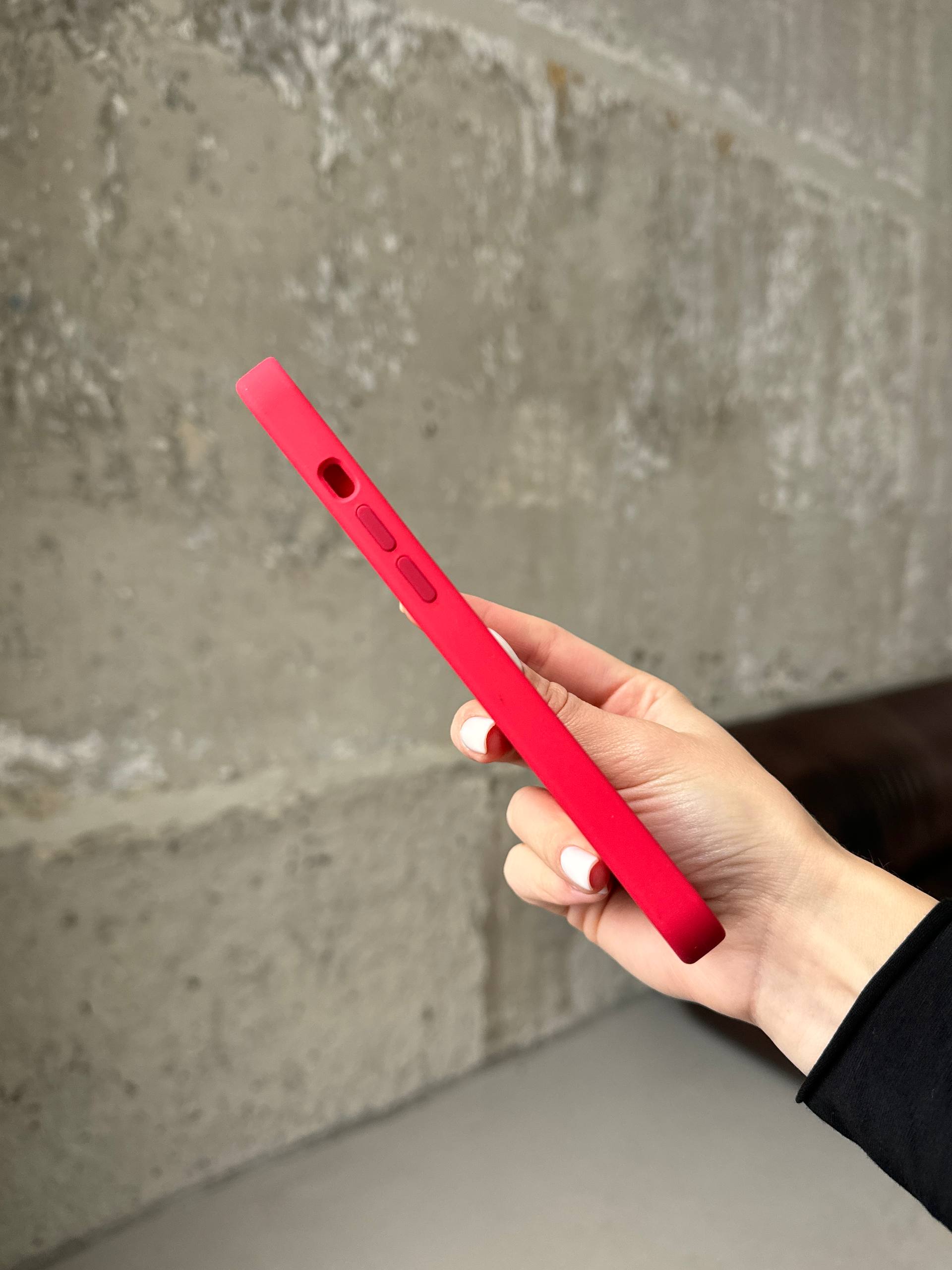 Чохол Silicone case з Magsafe на iPhone 12 Pro Max Red (02)