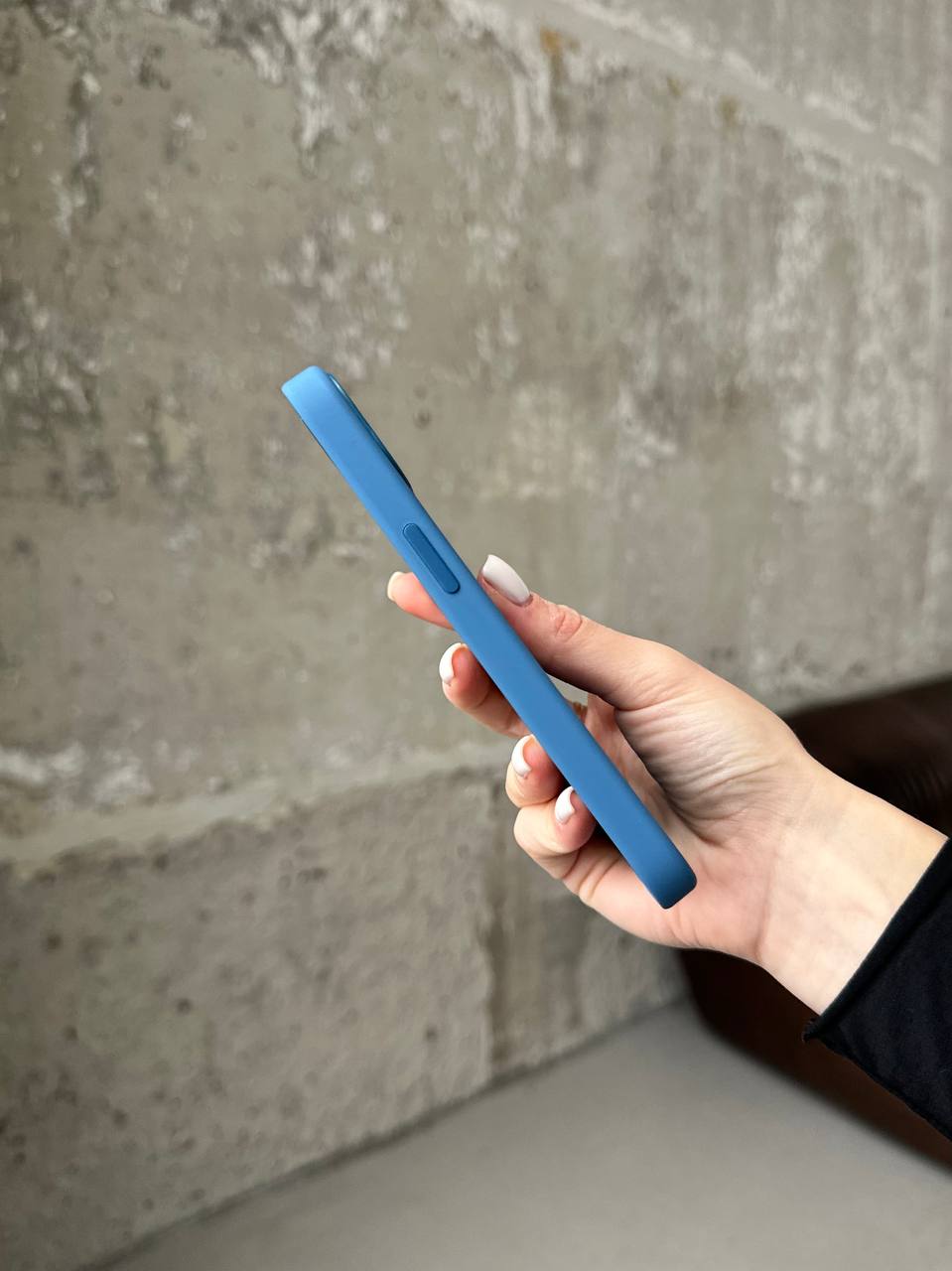 Чохол Silicone case з Magsafe на iPhone 13 Blue Jay (06)