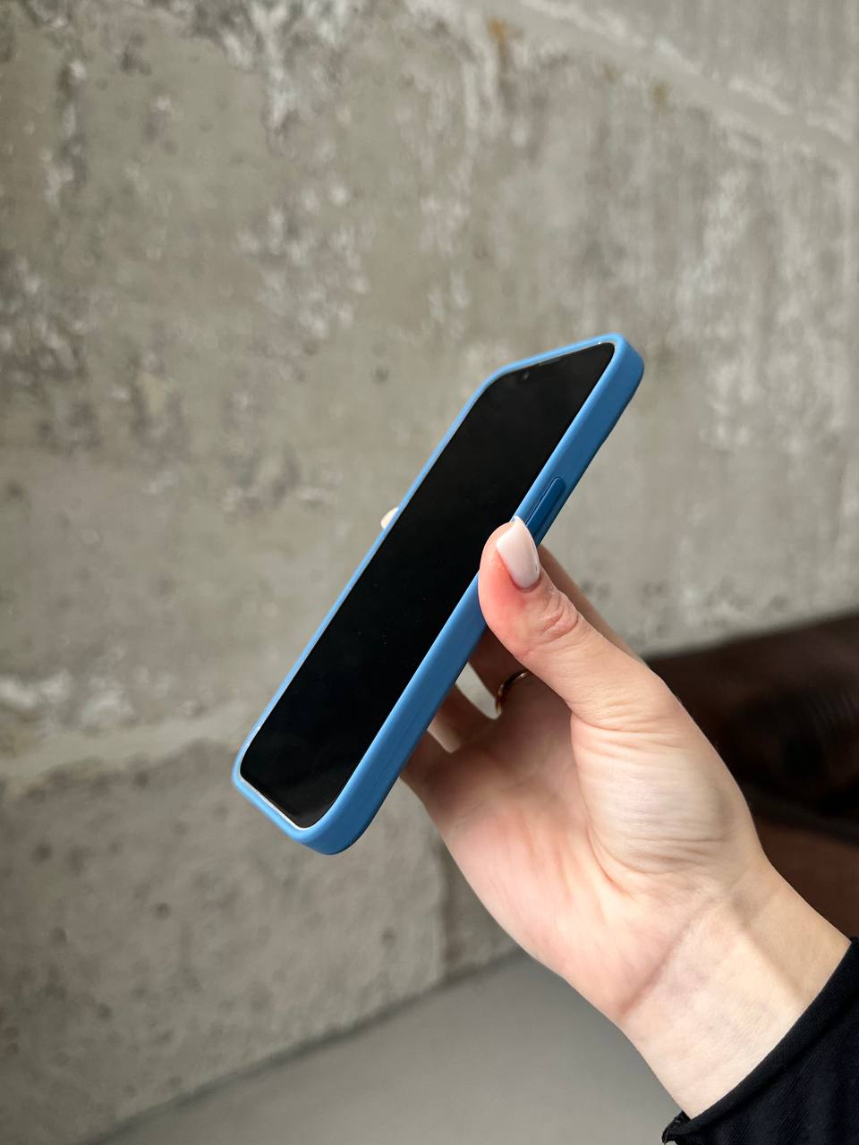 Чохол Silicone case з Magsafe на iPhone 13 Blue Jay (06)