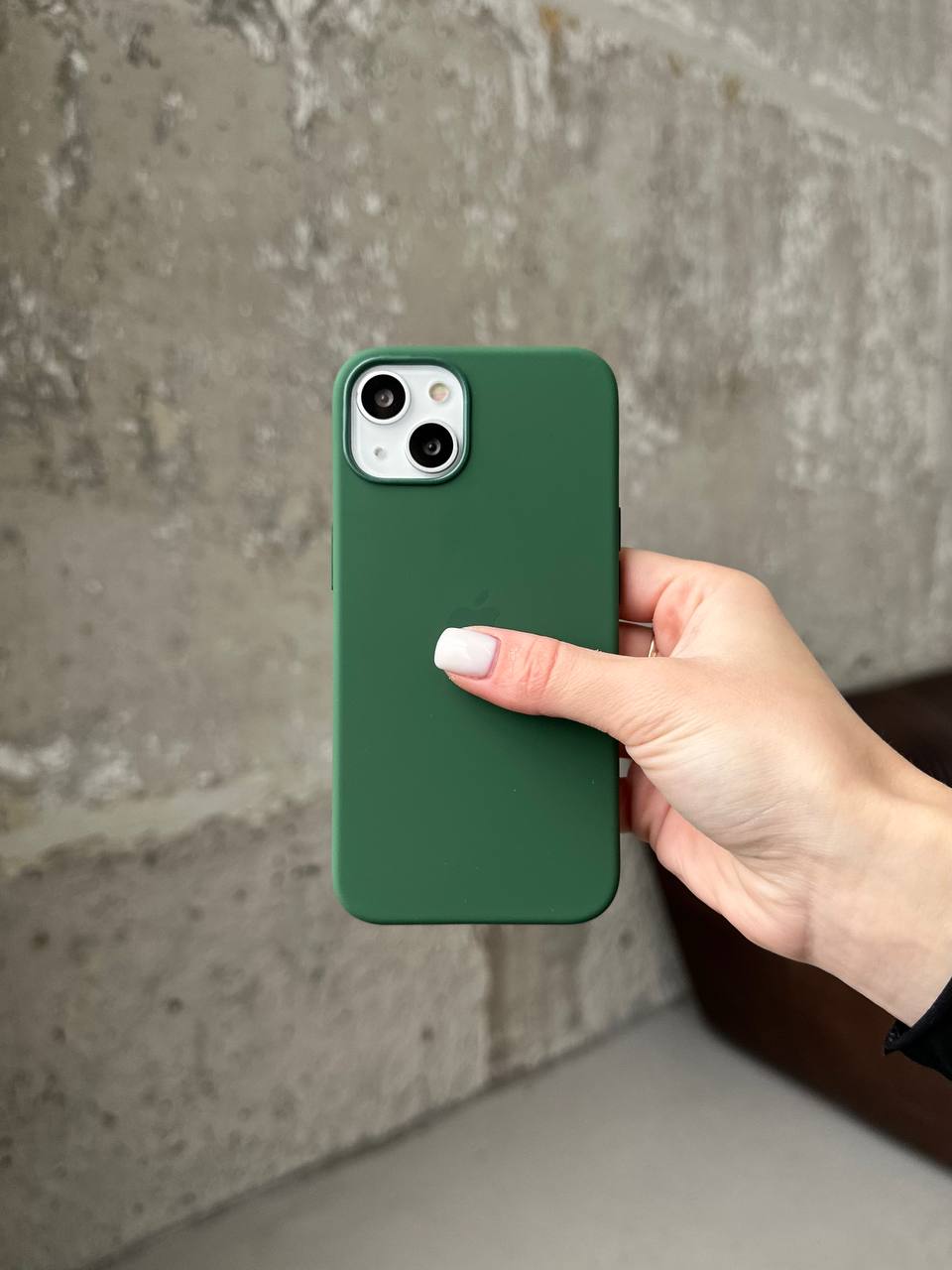Чохол Silicone case з Magsafe на iPhone 13 Clover (05)