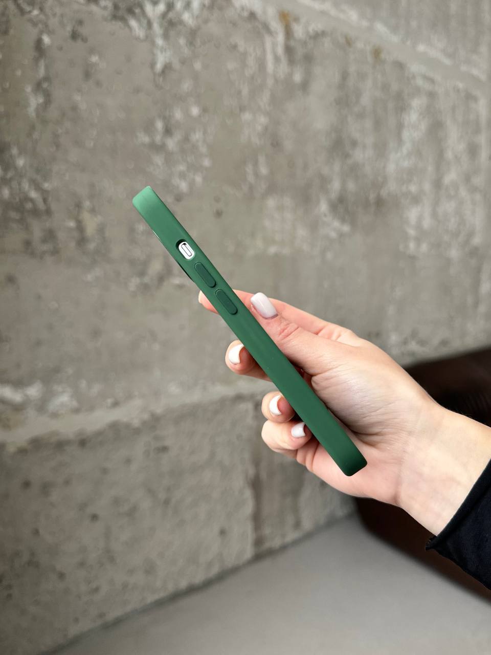Чохол Silicone case з Magsafe на iPhone 13 Clover (05)