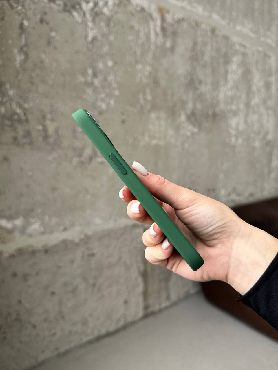 Чохол Silicone case з Magsafe на iPhone 13 Clover (05)