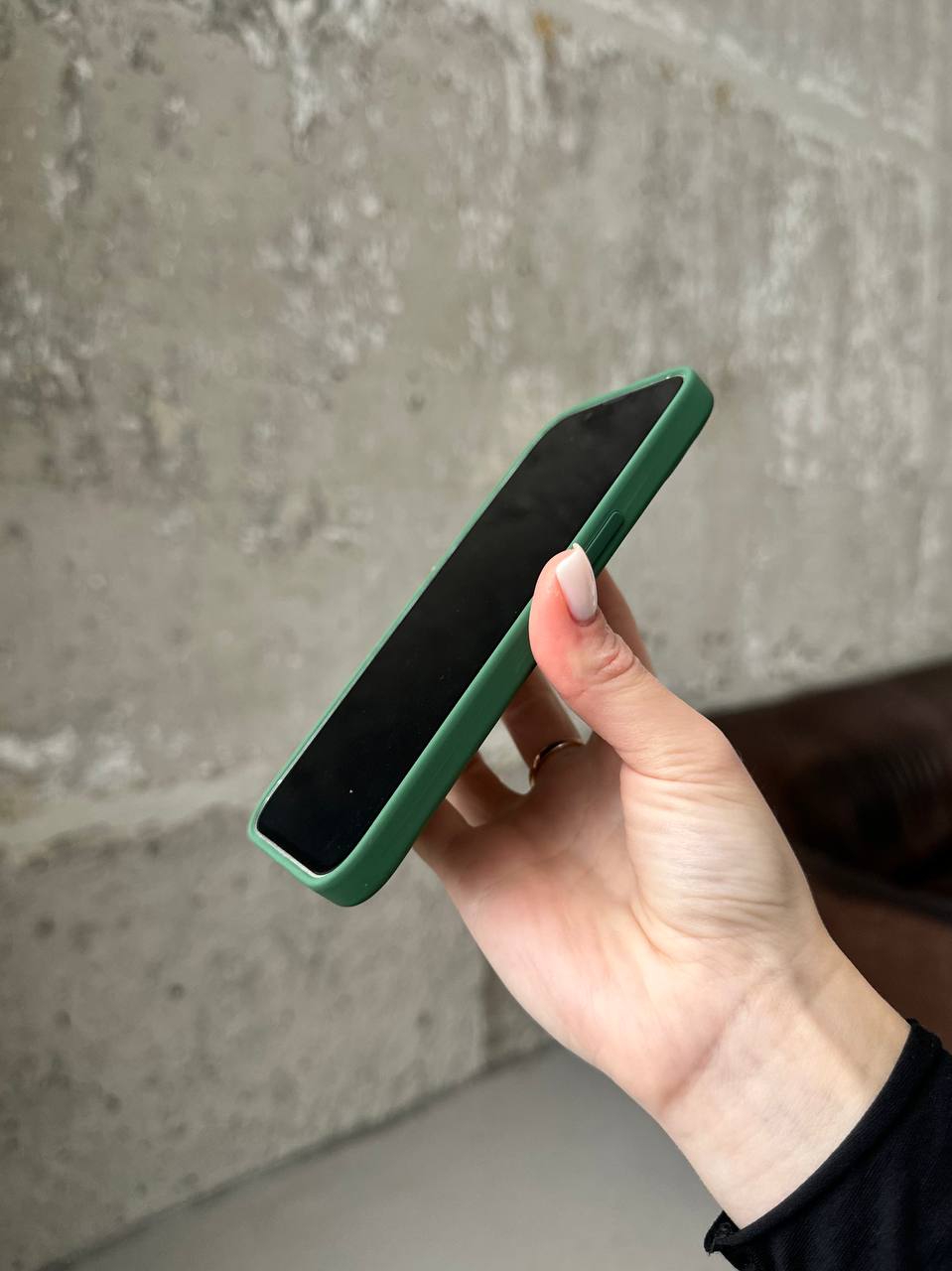 Чохол Silicone case з Magsafe на iPhone 13 Clover (05)