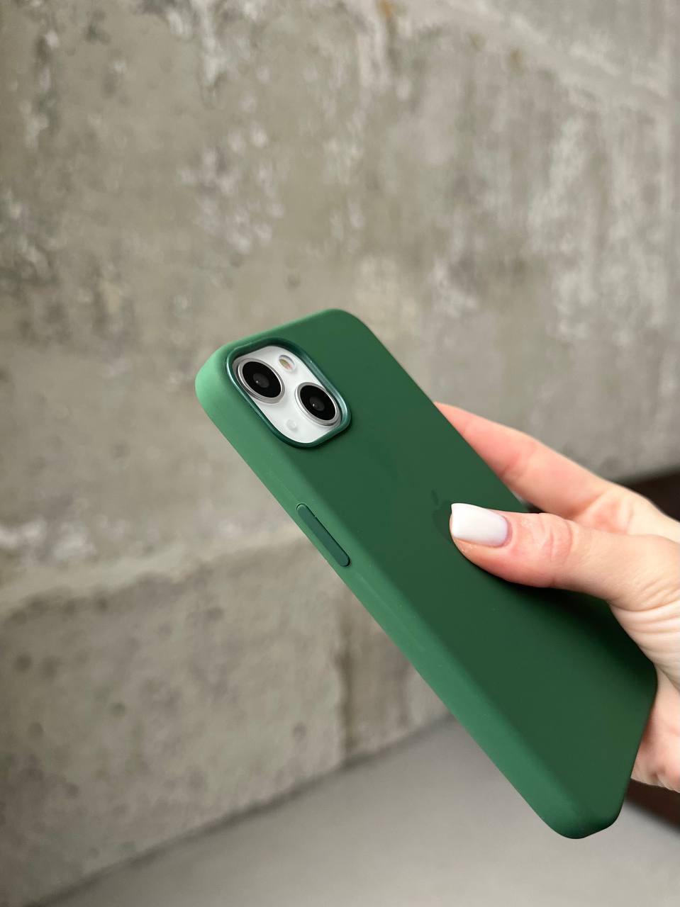 Чохол Silicone case з Magsafe на iPhone 13 Clover (05)