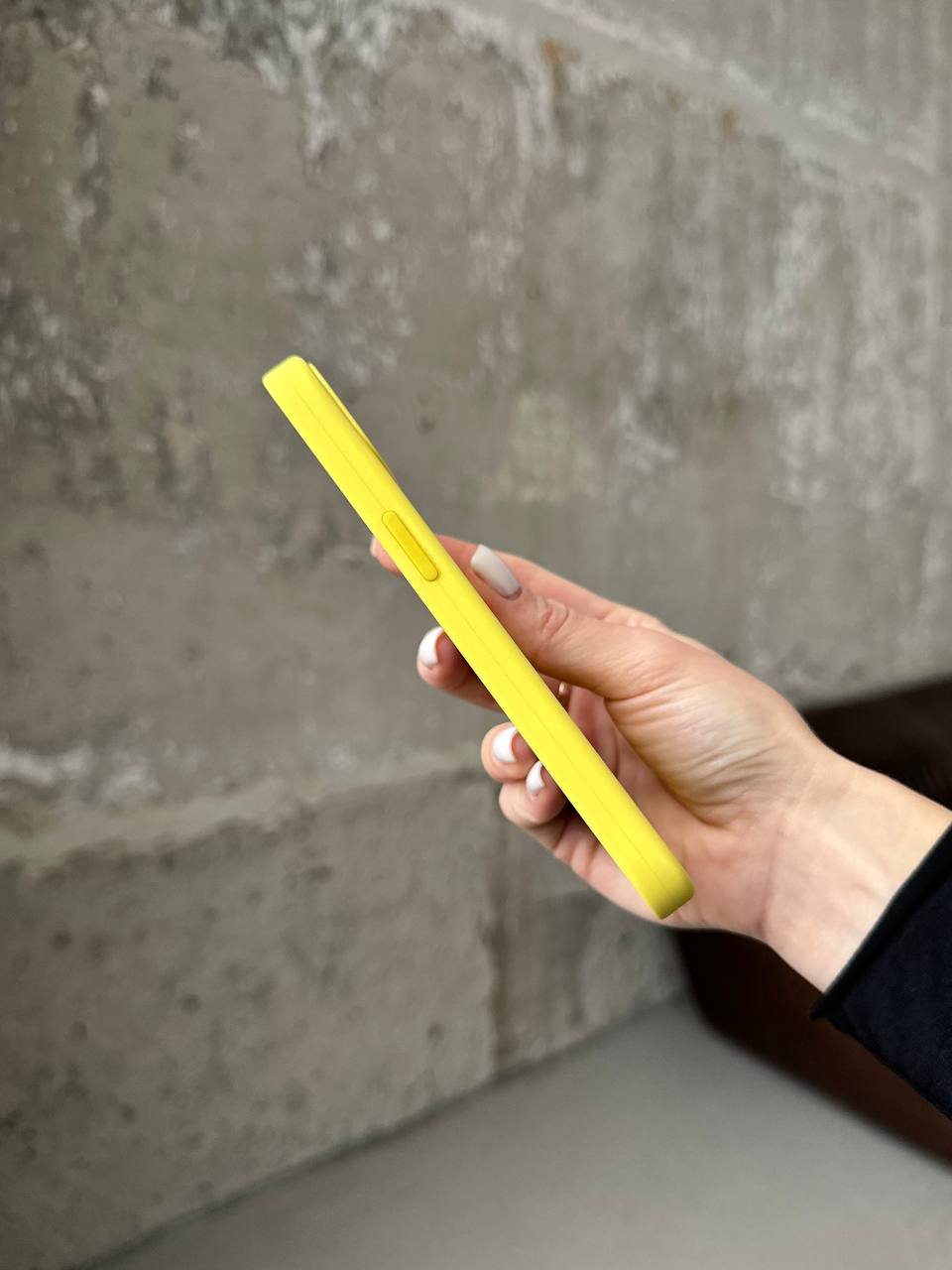 Чохол Silicone case з Magsafe на iPhone 13 Lemon Zest (09)