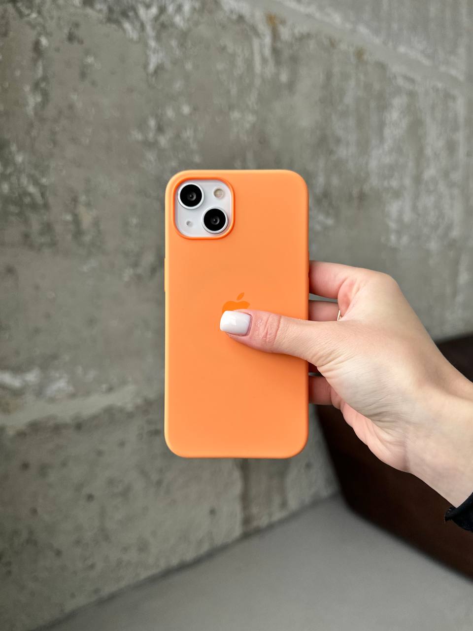 Чохол Silicone case з Magsafe на iPhone 13 Marigold (07)