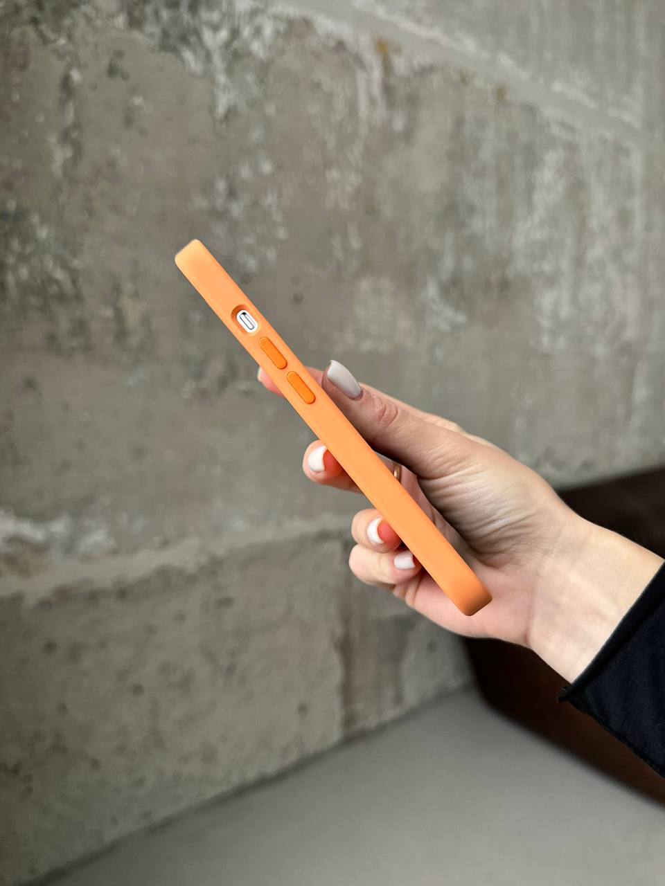 Чохол Silicone case з Magsafe на iPhone 13 Marigold (07)