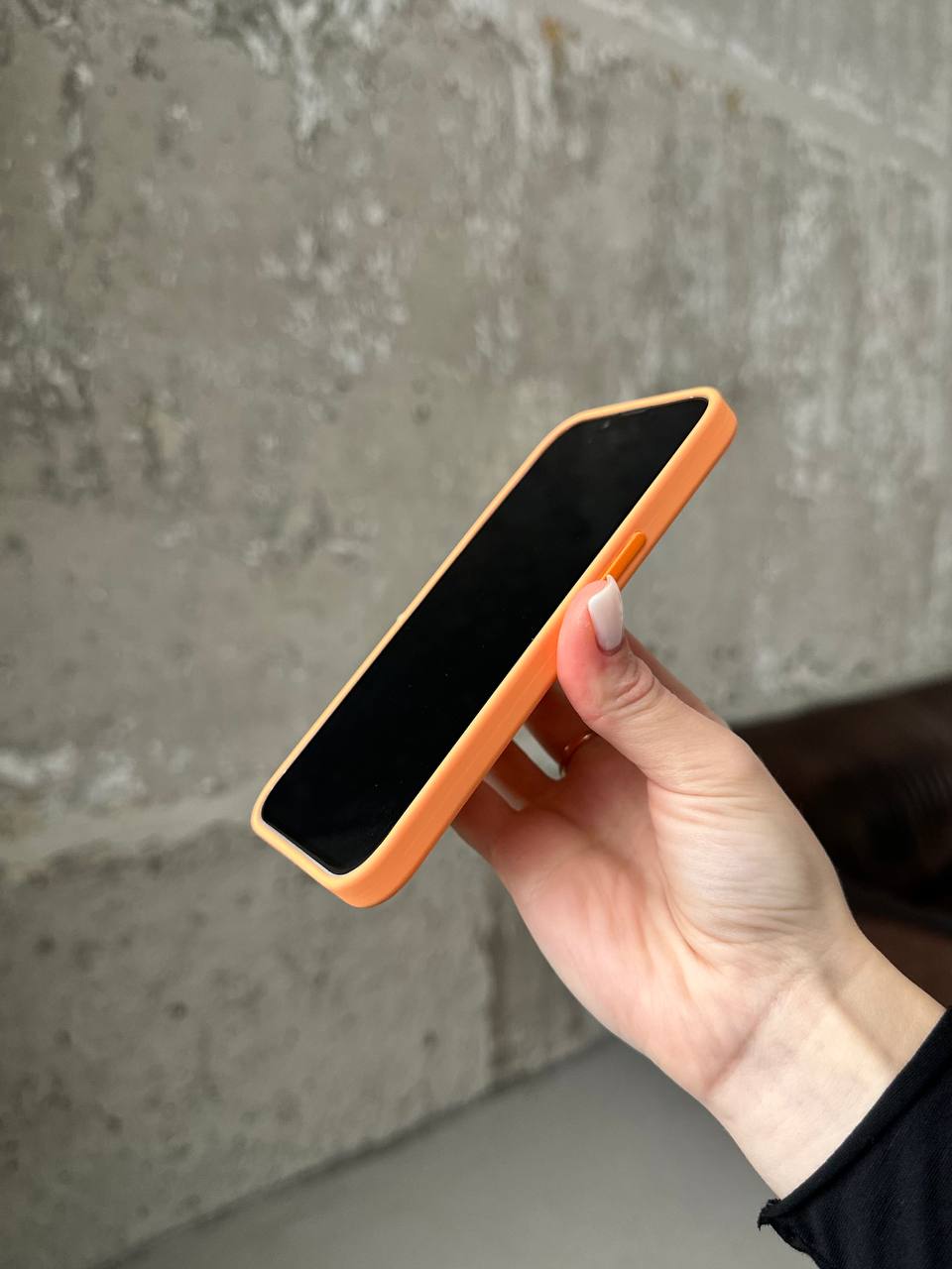Чохол Silicone case з Magsafe на iPhone 13 Marigold (07)