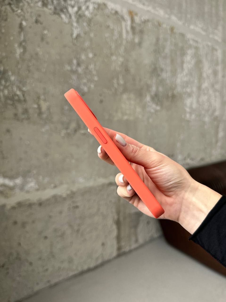 Чохол Silicone case з Magsafe на iPhone 13 Nectarine (12)
