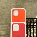 Чехол Silicone case с Magsafe на iPhone 13 Pro Max Nectarine (12)