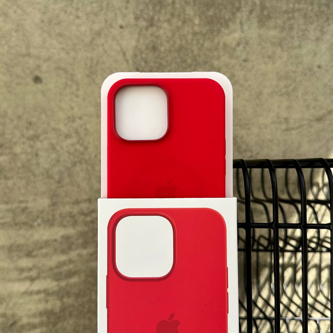 Чохол Silicone case з Magsafe на iPhone 13 Pro Red (04)