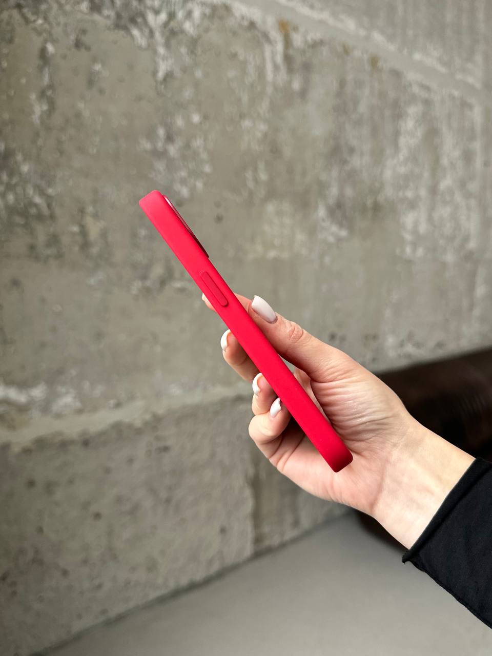 Чохол Silicone case з Magsafe на iPhone 13 Red (04)