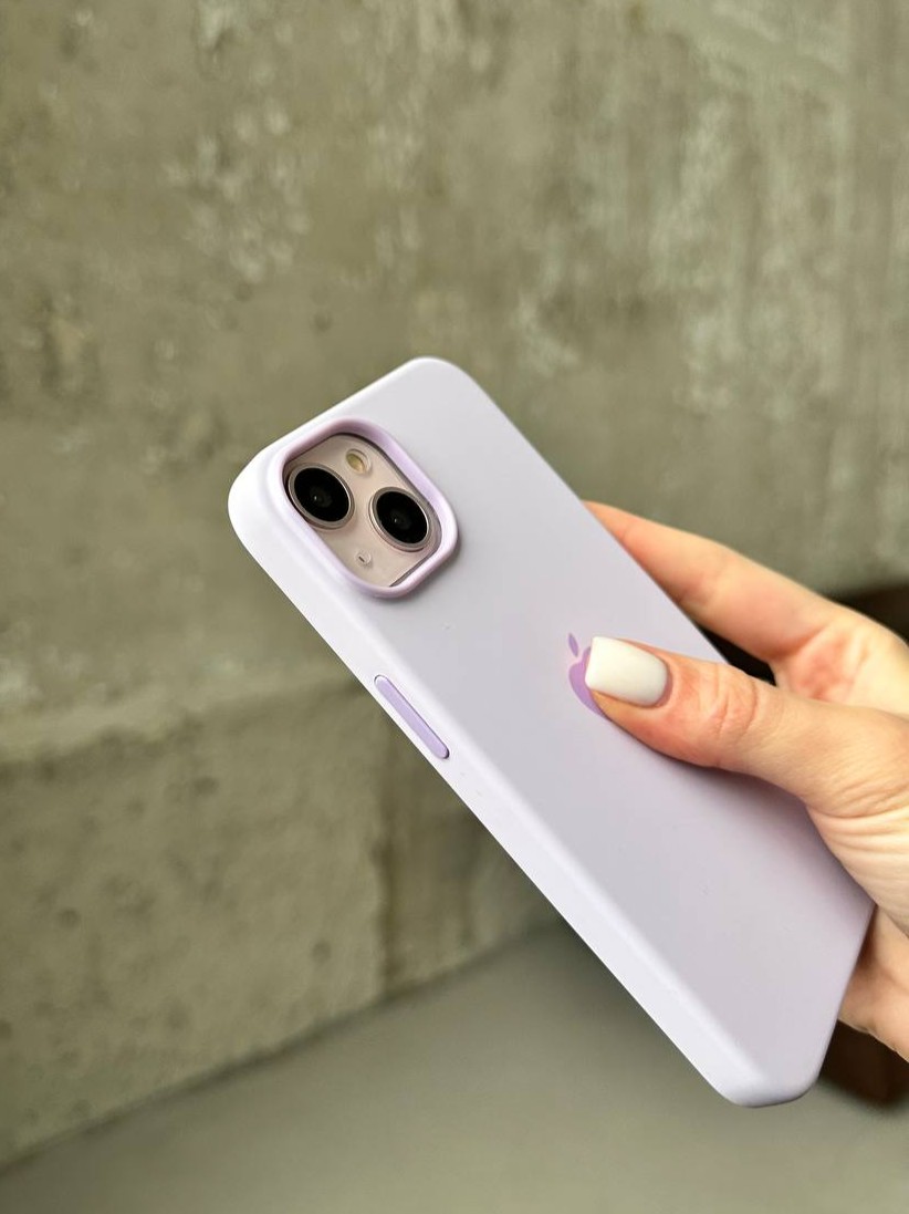 Чохол Silicone case з Magsafe на iPhone 14 Lilac (05)
