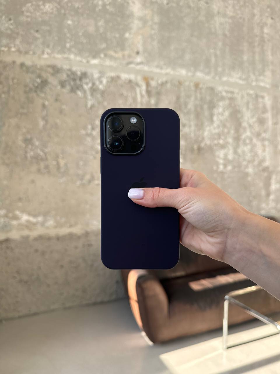 Чохол Silicone case з Magsafe на iPhone 14 Pro Elderberry (08)