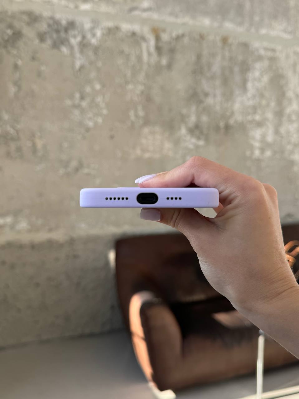 Чохол Silicone case з Magsafe на iPhone 14 Pro Lilac (05)