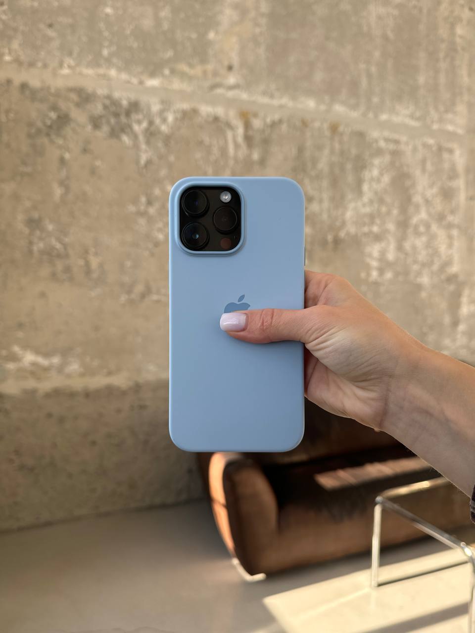 Чохол Silicone case з Magsafe на iPhone 14 Pro Sky (09)