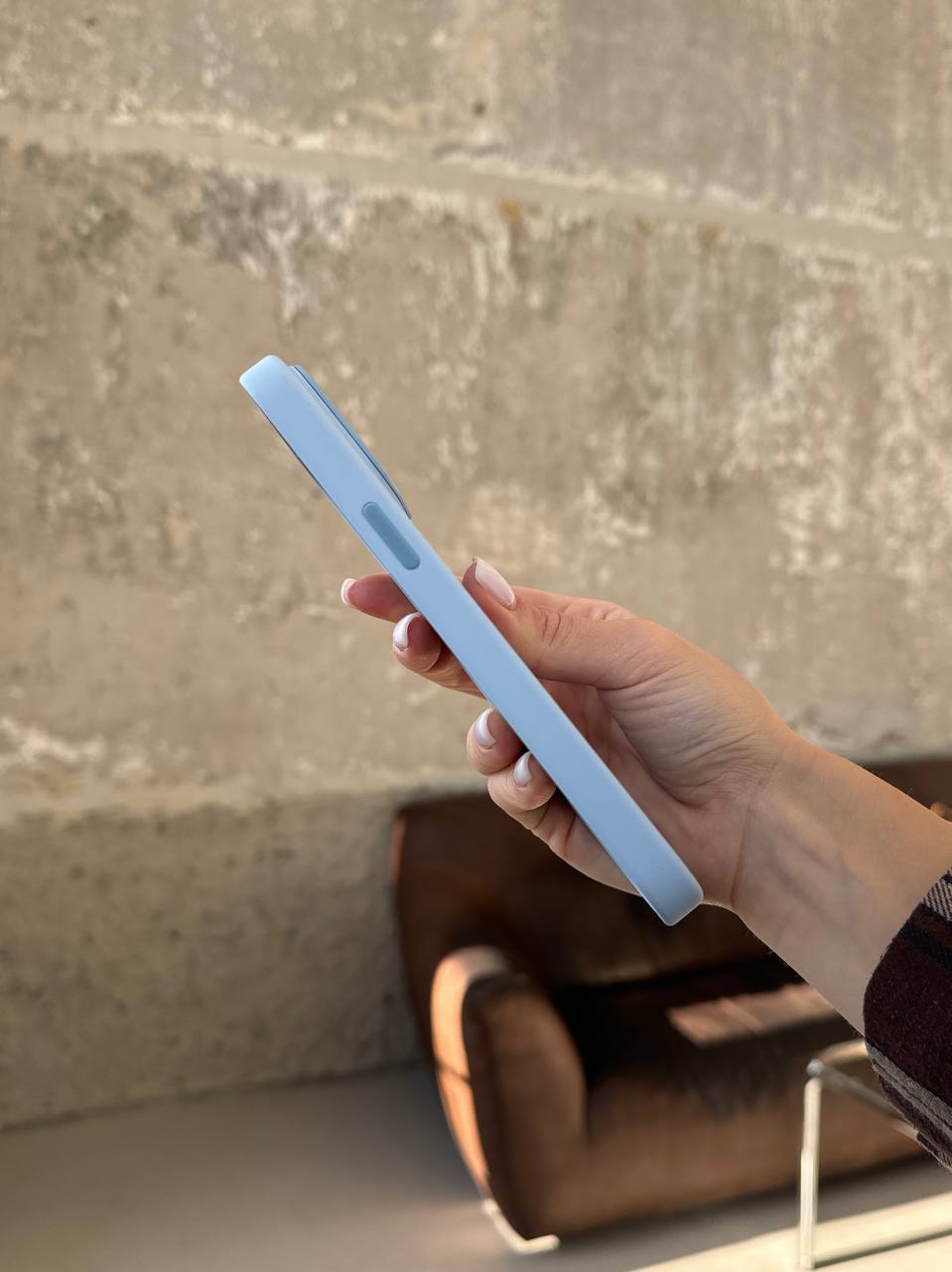 Чохол Silicone case з Magsafe на iPhone 14 Pro Sky (09)
