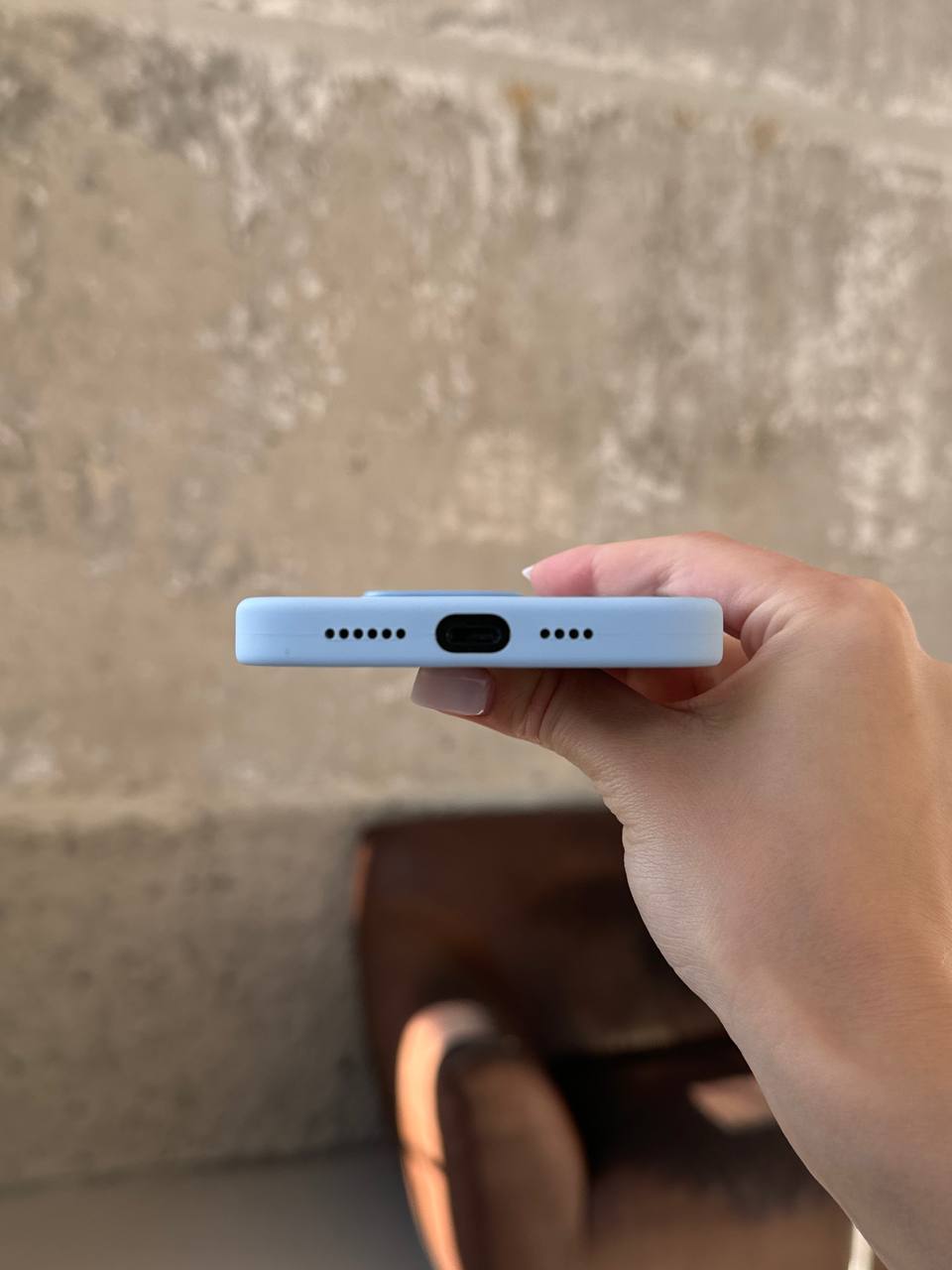Чохол Silicone case з Magsafe на iPhone 14 Pro Sky (09)