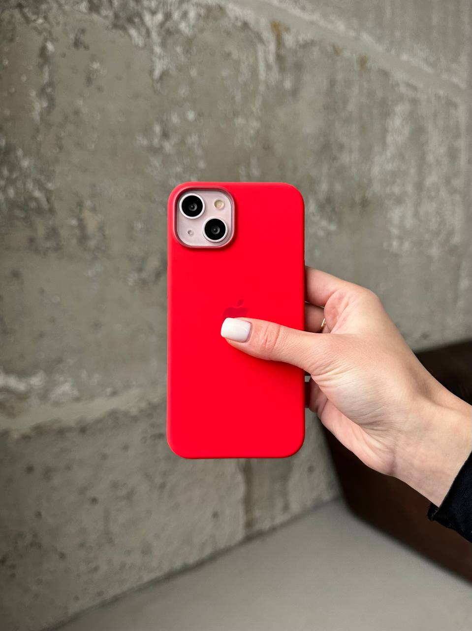 Чохол Silicone case з Magsafe на iPhone 14 Red (04)