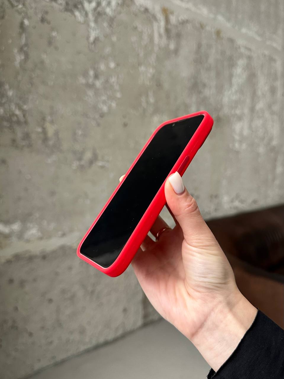 Чохол Silicone case з Magsafe на iPhone 14 Red (04)