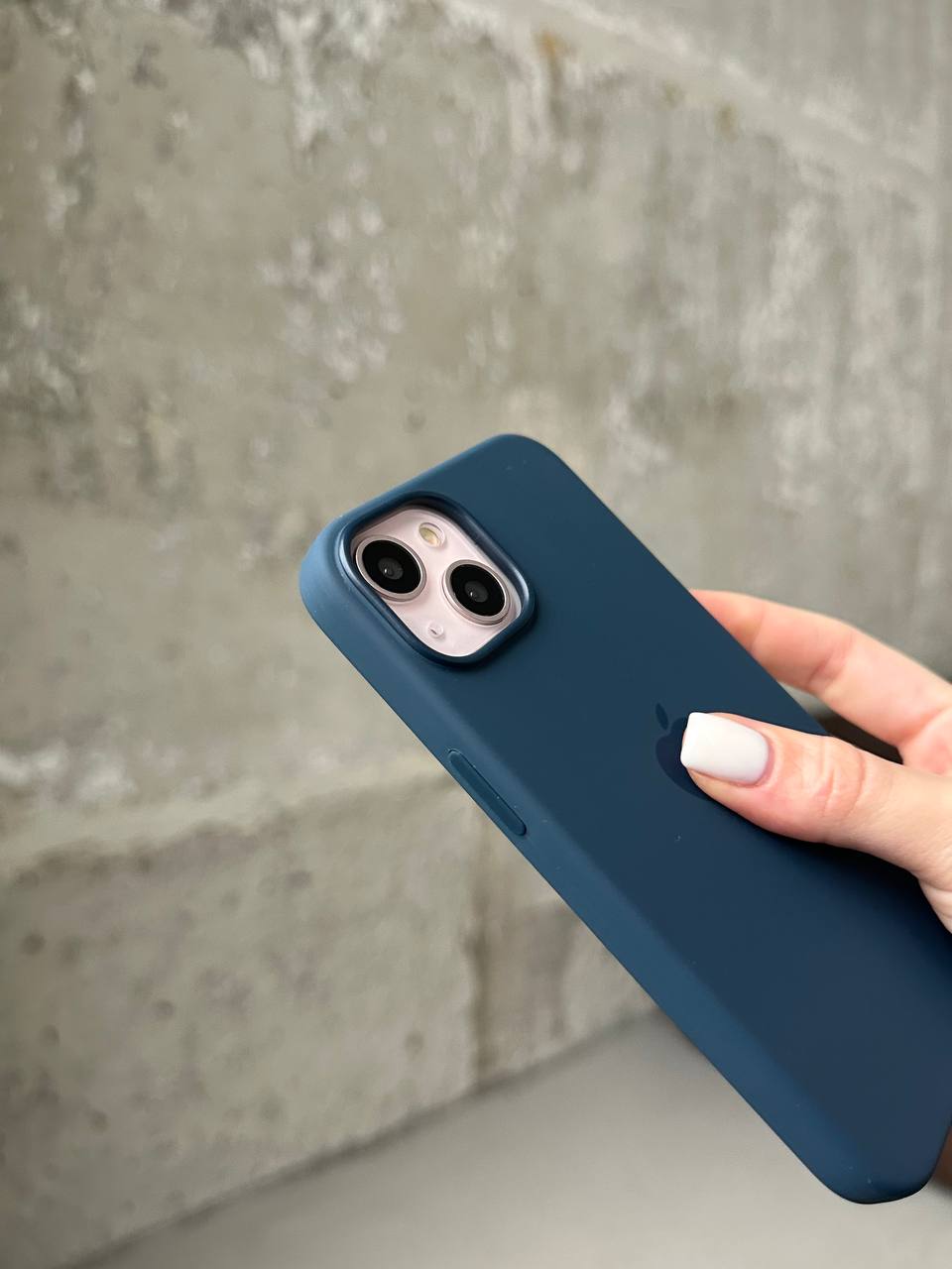 Чохол Silicone case з Magsafe на iPhone 14 Storm Blue (07)