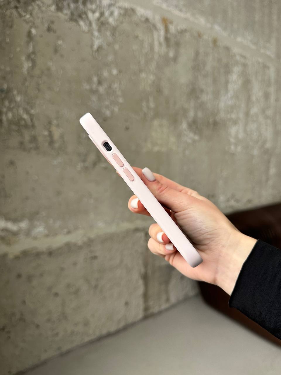 Чехол Silicone case с Magsafe на iPhone 15 Light Pink (06)