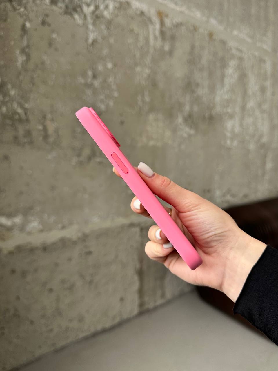 Чехол Silicone case с Magsafe на iPhone 15+ Pink (09)