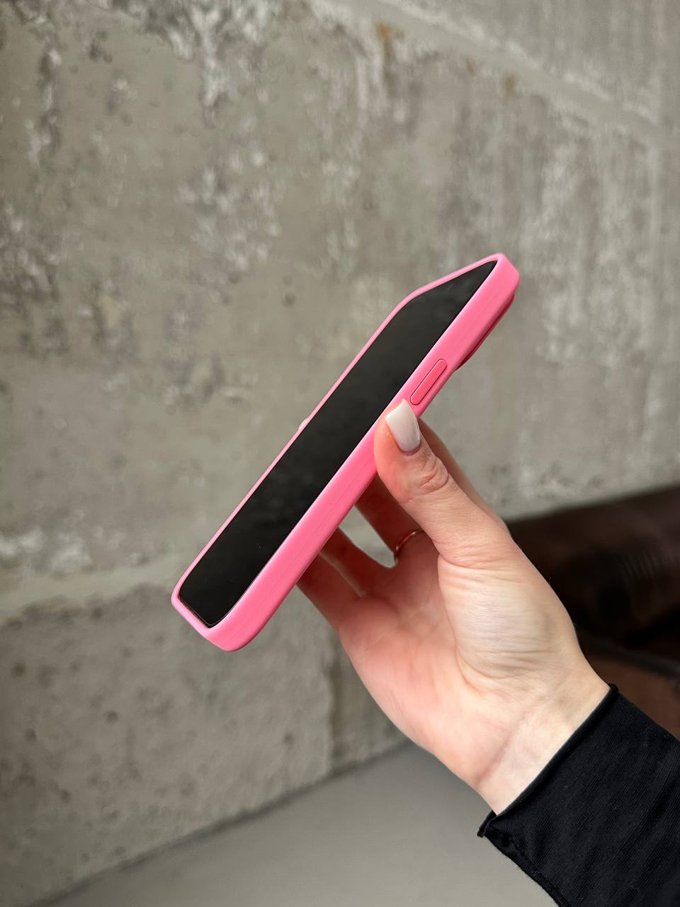 Чехол Silicone case с Magsafe на iPhone 15+ Pink (09)