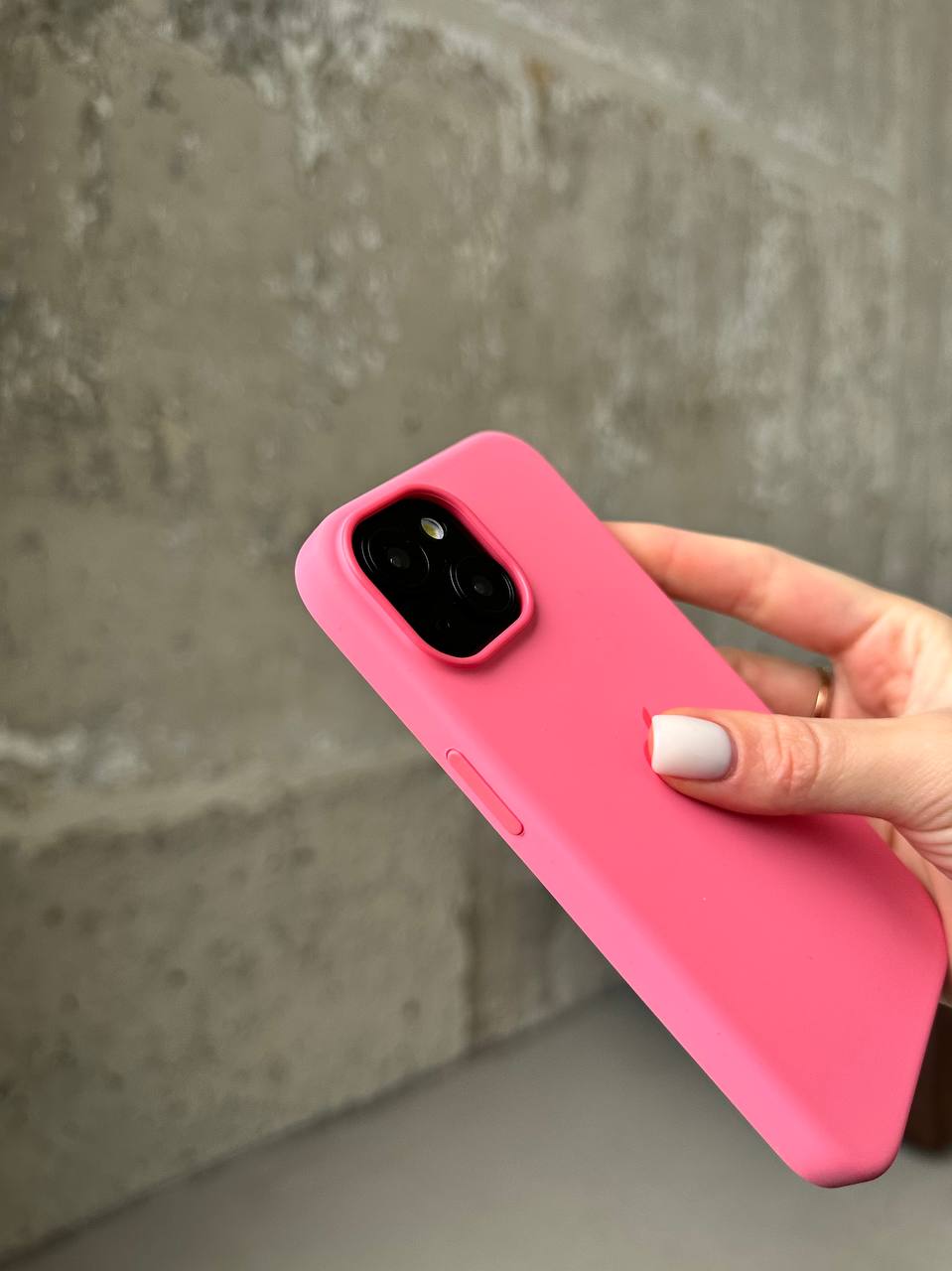 Чехол Silicone case с Magsafe на iPhone 15+ Pink (09)