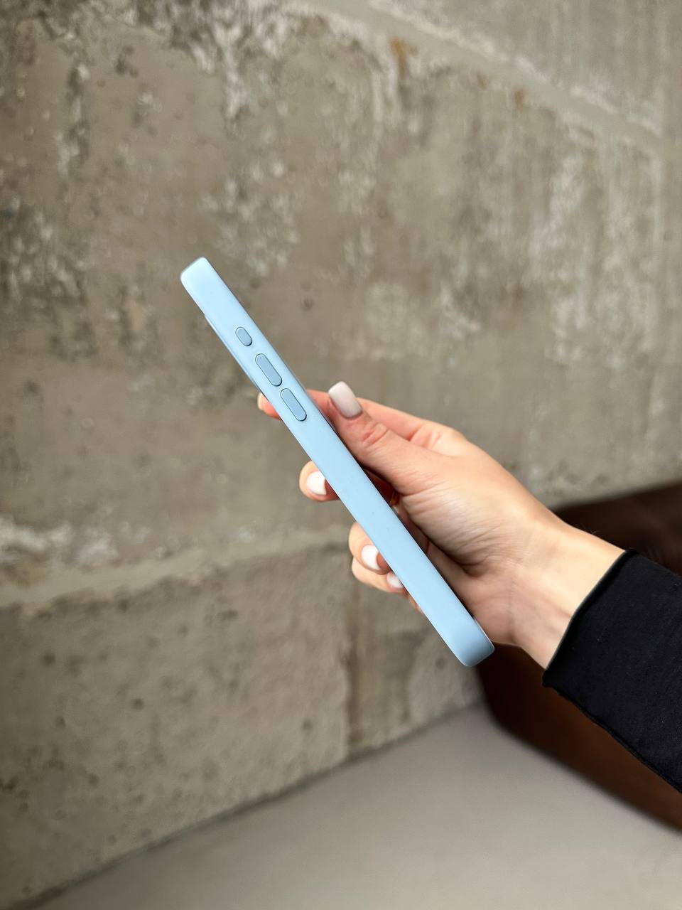 Чехол Silicone case с Magsafe на iPhone 15 Pro Baby Blue (10)