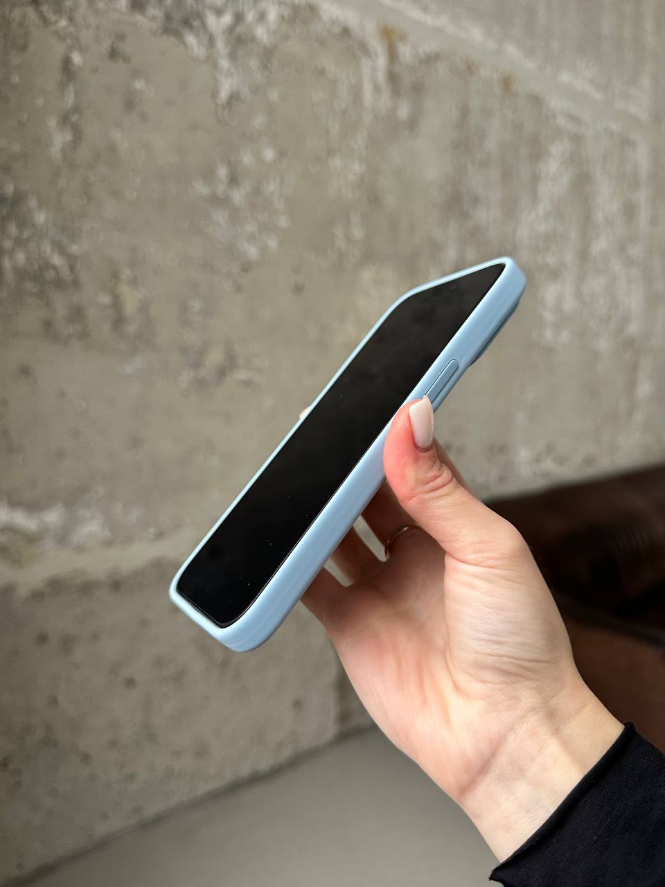 Чехол Silicone case с Magsafe на iPhone 15 Pro Baby Blue (10)