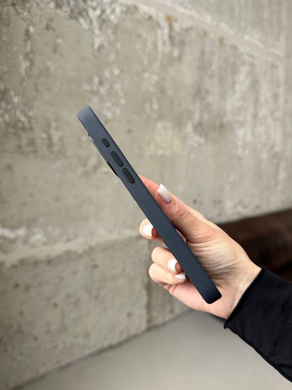 Чехол Silicone case с Magsafe на iPhone 15 Pro Black (01)