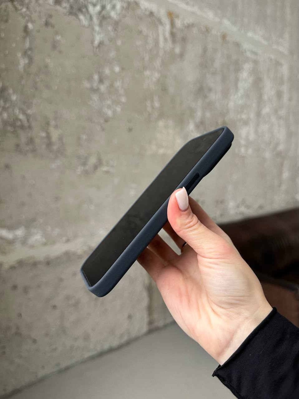 Чехол Silicone case с Magsafe на iPhone 15 Pro Black (01)