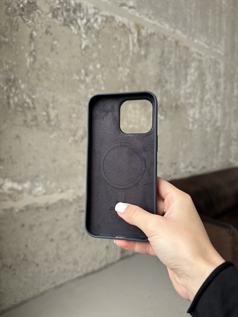 Чехол Silicone case с Magsafe на iPhone 15 Pro Black (01)