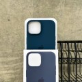 Чехол Silicone case с Magsafe на iPhone 15 Storm Blue (03)
