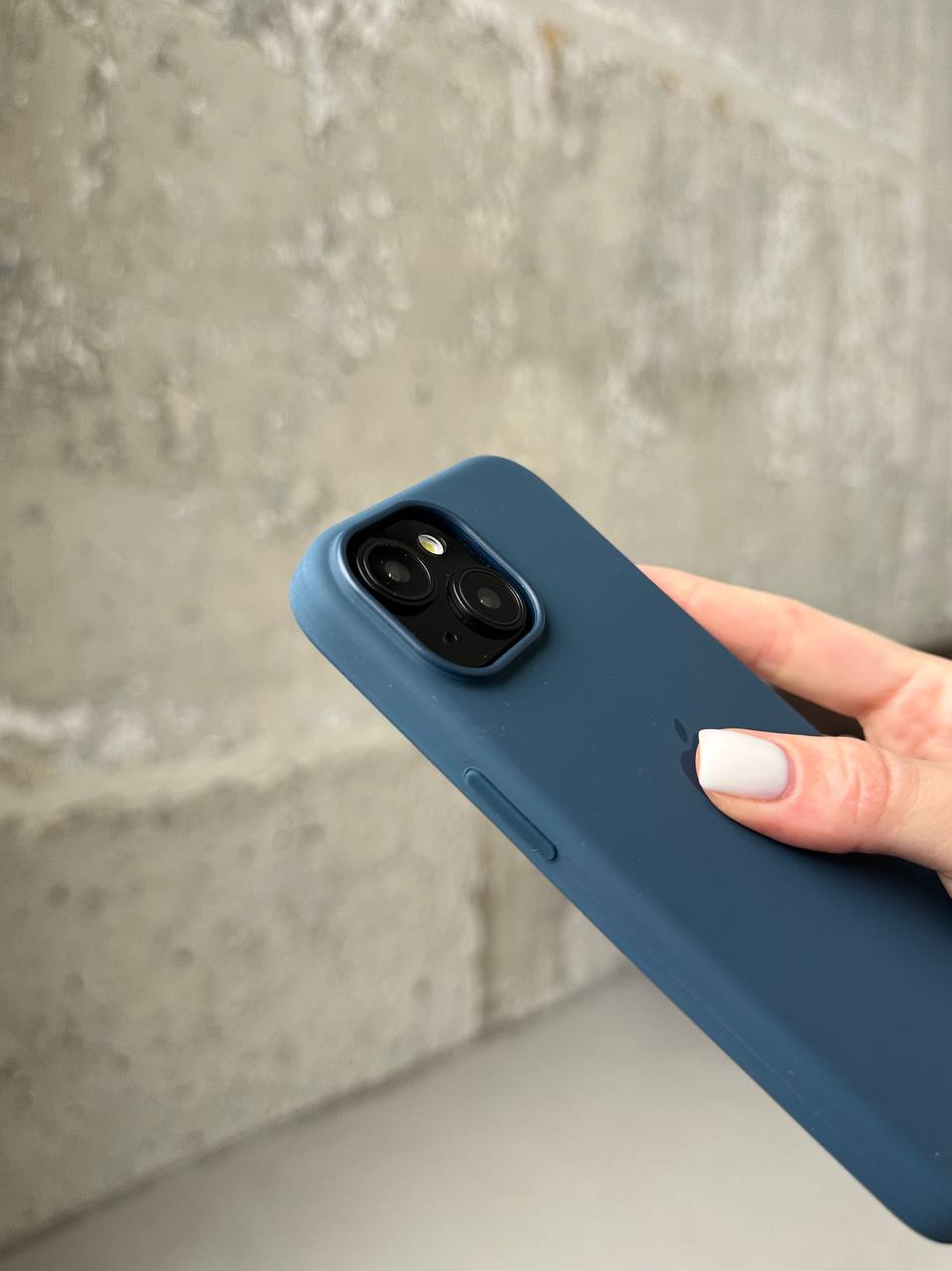Чехол Silicone case с Magsafe на iPhone 15+ Storm Blue (03)