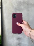 Чохол Silicone case з відкритою камерою на iPhone 11 Pro Plum (12)