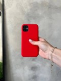 Чохол Silicone case з відкритою камерою на iPhone 11 Pro Red (04)