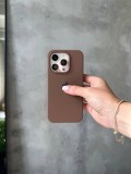 Чохол Silicone case з відкритою камерою на iPhone 12/12 Pro Chocolate (43)