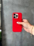 Чохол Silicone case з відкритою камерою на iPhone 12/12 Pro Red (04)