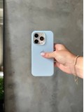 Чохол Silicone case з відкритою камерою на iPhone 12 Mini Sky Blue (33)