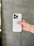 Чохол Silicone case з відкритою камерою на iPhone 12/12 Pro White (03)