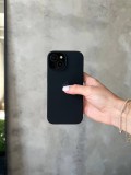 Чохол Silicone case з відкритою камерою на iPhone 13 Mini Black (01)