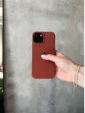 Чохол Silicone case з відкритою камерою на iPhone 13 Mini Brown (37)